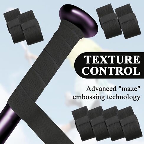 Baseball Bat Grip Tapes 8 PCS و Softball Bats Grip Tape Precut و Knowsive الكامل ، ومسيحة شريط الخفافيش للبيسبول للجر الموثوق وامتصاص الصدمات ، لف الخفافيش الخاصة بك لتشغيل المنزل الملحمي in Saudi Arabia