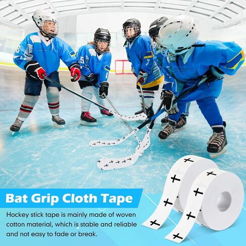 2 Rolls Baseball Hockey Tapes Christian Faith Cross Baseball Grip Bat Tape 15 Yard Lacrosse Softball Bats Sticks Wraps for Soccer Sports Athletic Gift Ice Skate Supplies in Saudi Arabia