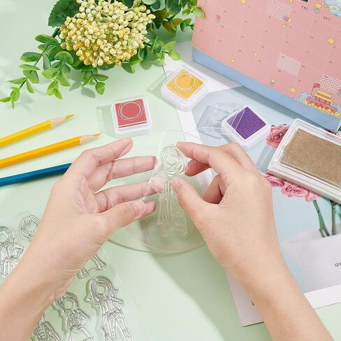 Gloobleland Fashion Woman بدون تعبير ختم ختم سيليكون شفاف لزينة صنع البطاقات و DIY Scrapbooking in Saudi Arabia