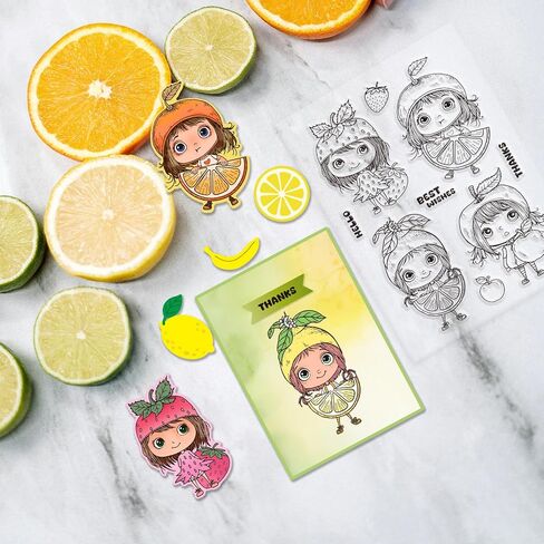 GLOBLELAND Fashion Woman Without Expression Clear Stamps Transparent Silicone Stamp Seal for Card Making Decoration and DIY Scrapbooking in Kuwait