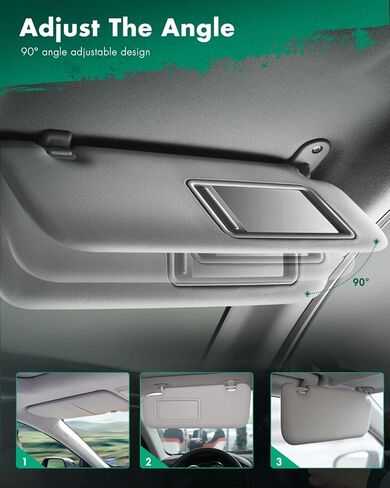 SCITOO Beigh Right Passenger Side Sun Visor Assembly fit for 2013 2014 2015 2016 2017 2018 for Nissan Pathfinder,2014 2015 2016 2017 for Infiniti QX60 with Sunroof in Kuwait