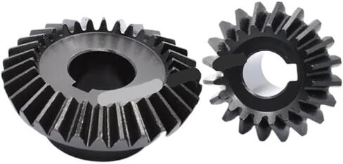 1-2M Steel Gears 1:1.5 Speed Ratio Circular Hole/Keyway Straight Bevel Gear with 20+30 Teeth 90 Degrees Meshing Angle(2M-30T-H20-K6) in Kuwait
