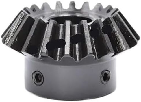 1-2M Steel Gears 1:1.5 Speed Ratio Circular Hole/Keyway Straight Bevel Gear with 20+30 Teeth 90 Degrees Meshing Angle(2M-30T-H20-K6) in Kuwait