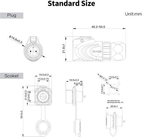 Cnlinko LP12 4-pin metal shell موصل دائري مقاوم للماء M12 لوحة شفة سريعة الاتصال للتطبيقات الصناعية والاستخدام في الهواء الطلق (4 دبوس) in Saudi Arabia