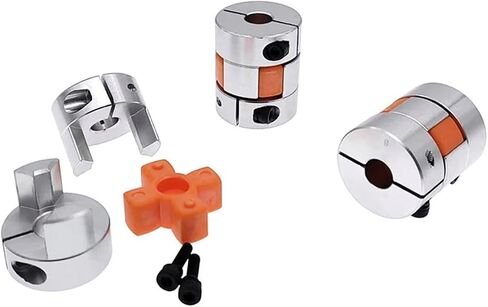 D25L30 6.35/8/9.5/10/12mm Stepper Motor Shaft Coupler Flexible Jaw Spider Plum Coupling Shaft Coupler 1Pcs(8x12.7) in Saudi Arabia