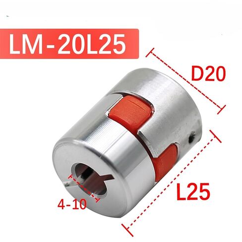 D20L25 العنكبوت مرنة مقرنة المحرك الألومنيوم مرنة الفك اقتران 5x8mm 3mm 4mm 5mm 6mm 6.35mm 7mm 10mm 1pcs (6.35x6.35) in Kuwait