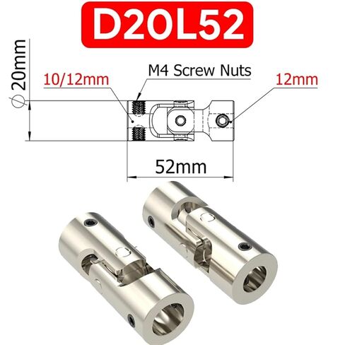 D8L18 D9L23 D14L35 D11L23 D20L52 D16L35 Metal Cardan Universal Coupling Joint Gimbal Couplings 2/2.3/3/3.17/4/5/6/8/10/12mm Boat Car Shaft Coupler Motor Connector 1Pcs(D11L23-3mm-5mm) in Kuwait