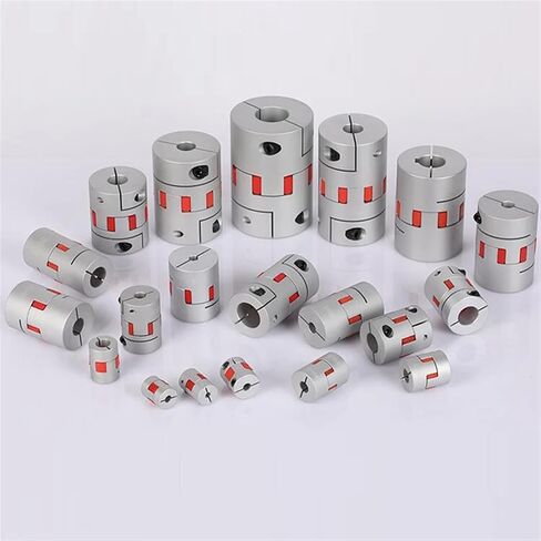 D25L30 6.35/8/9.5/10/12mm Plum Coupling Stepper Motor Shaft Coupler Flexible Jaw Shaft Coupler 1Pcs(6.35x8) in Kuwait