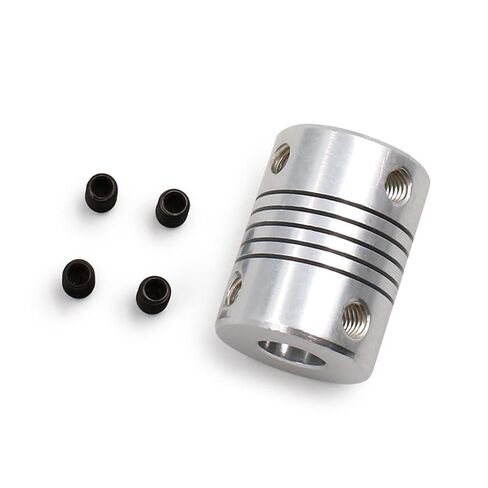 1pcs 5x8mm CNC Motor Jaw Shaft Coupler 5mm to 8mm Flexible Coupling OD 19x25mm 3/4/5/6/6.35/7/8/10mm(4 X 10) in Kuwait