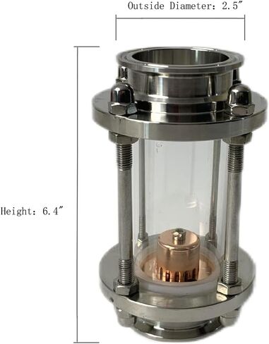 مقطع عمود ارتداد زجاجي 2 بوصة مع لوحة فقاعة النحاس in Kuwait