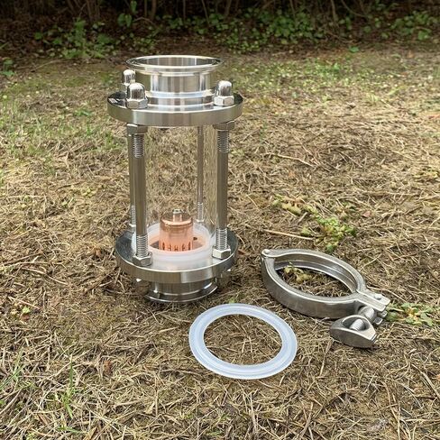 مقطع عمود ارتداد زجاجي 2 بوصة مع لوحة فقاعة النحاس in Kuwait