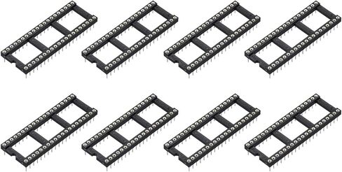 meccanixity 8pcs dip ic ic chip socket adapter 40 round pin ic ic ic it kit 2.54mm/0.1 "pitch for breadboard project ، pcb design in Kuwait