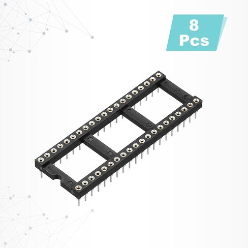 meccanixity 8pcs dip ic ic chip socket adapter 40 round pin ic ic ic it kit 2.54mm/0.1 "pitch for breadboard project ، pcb design in Kuwait