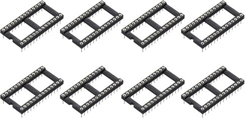 meccanixity 8pcs dip ic ic chip socket adapter 40 round pin ic ic ic it kit 2.54mm/0.1 "pitch for breadboard project ، pcb design in Kuwait