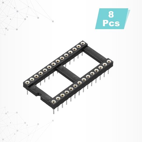 meccanixity 8pcs dip ic ic chip socket adapter 40 round pin ic ic ic it kit 2.54mm/0.1 "pitch for breadboard project ، pcb design in Kuwait
