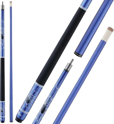 58" 2-Piece Fiberglass Graphite Composite Billiard Pool Cue Sticks (Several Colors Available, Weight from 19oz 21oz) in Kuwait