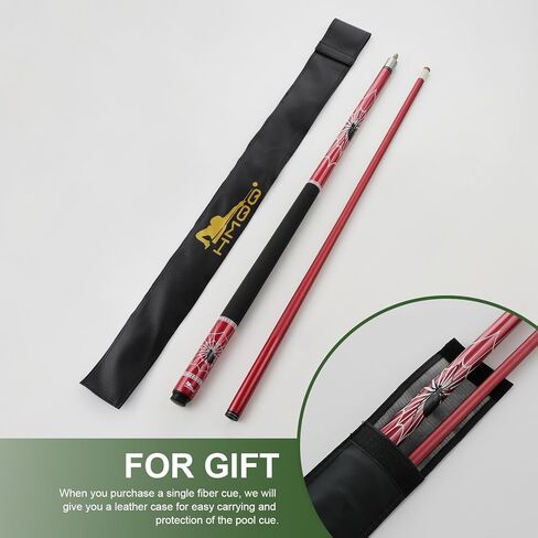 58" 2-Piece Fiberglass Graphite Composite Billiard Pool Cue Sticks (Several Colors Available, Weight from 19oz 21oz) in Kuwait