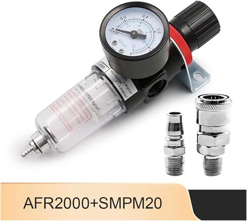 1pc AFR-2000 مرشح هواء هواء وحدة المعالجة الهوائية منظم الضغط ضاغط تقليل مقياس فصل مياه زيت الصمام (AFR-2000 W BT 14) in Kuwait