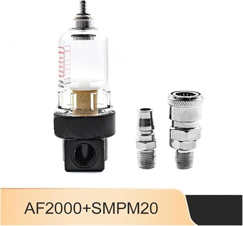 AF2000 AF2000-02 1/4 Source Processor Copper Filter Air Pump Filter Oil and Water Separator Pneumatic Components Air Compressor(PC 4mm Fitting) in Saudi Arabia
