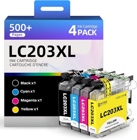 خراطيش حبر Skydo LC406XL لـ Brother LC406 XL LC406XL LC 406 أعمالًا بديلة لـ Brother MFC-J4335DW MFC-J6555DW MFC-J4535DW MFC-J5855DW الطيران (الأسود ، CYAN ، MAGENTA ، صفراء ، صفراء) in Saudi Arabia