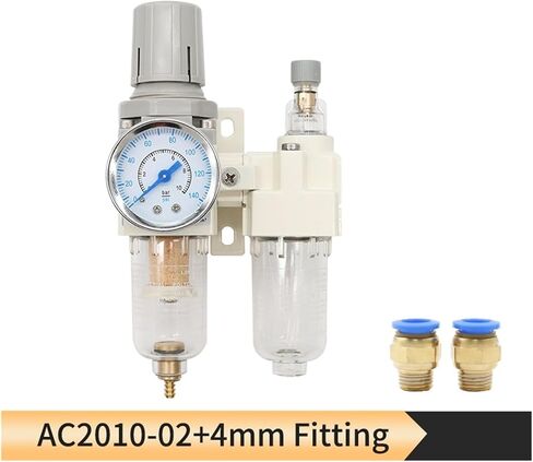 Compressor Air Filter Pressure Regulator Trap Pneumatic Oil Water Separator Pump Manual Drainage Supply AC2010-02(AC2010-02 PC4-02) in Saudi Arabia