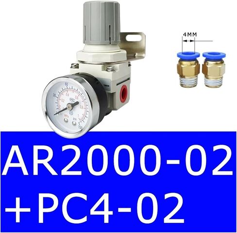 AR2000-02 AR3000-03 AR4000-04 Pneumatic Compressed Air Compressor Pressure Regulator Relief Valve 1/4" 3/8" 1/2"(AR2000-02 PC4-02) in Saudi Arabia
