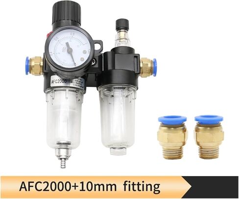 AFC2000 AFR2000 + AL2000 G1/4 air Compressor Oil and Water Separator air Filter is Used to Reduce The Pressure Valve Regulator(PC 4mm Fitting) in Saudi Arabia