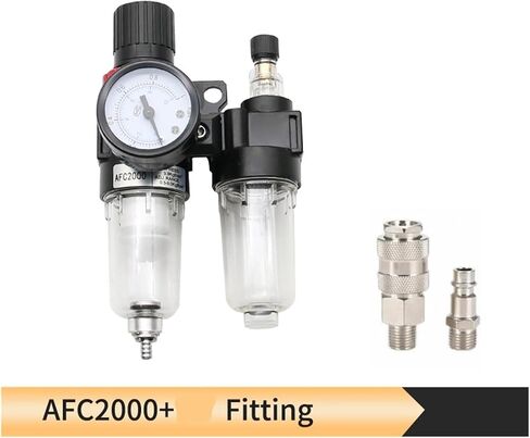 AFC2000 AFR2000 + AL2000 G1/4 air Compressor Oil and Water Separator air Filter is Used to Reduce The Pressure Valve Regulator(PC 4mm Fitting) in Saudi Arabia