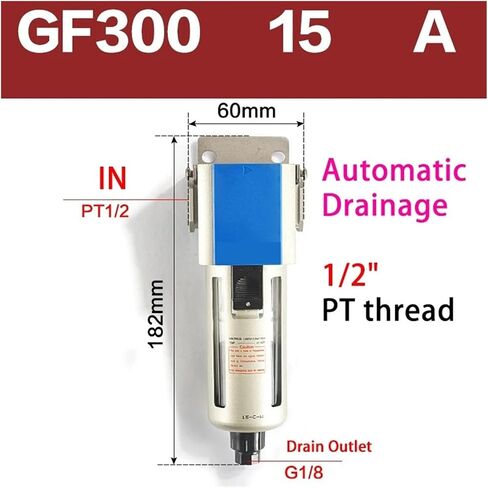 Pneumatic Filter Oil-Water Separator GF200-08/GF300-10/GF400-15(GF300-15-A) in Saudi Arabia