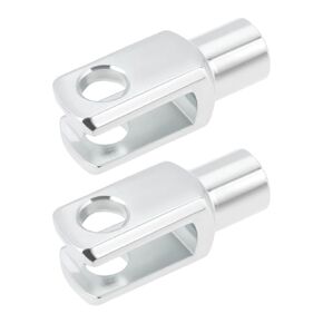 2 Pieces M8x1.25 Air Cylinder Rod Clevis End 42mm Right Hand Female Thread Y Connector for Electronic Automation Equipment in Saudi Arabia