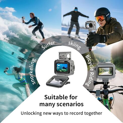 Waterproof Diving Housing for GoPro HERO13/12/11/10/9 Black - 196FT/60M Underwater Case with Magnetic Latch Mount, Protective Underwater Diving Housing Shell Accessories in Kuwait