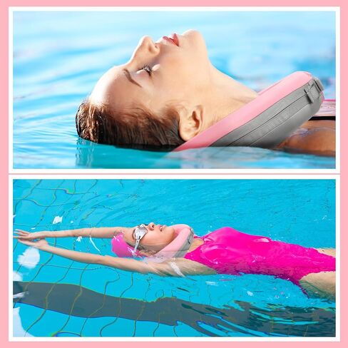 Geelin Float Swim Collar for Head and Neck Support,Filled with Foam Plastic Particles (Not Inflatable),Floatation Devices for Adults,Fits Most Adult Neck Sizes for Learn to Swim or Therapy in Saudi Arabia