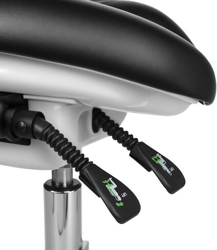 XUX Dental Dynamic Seat Microscope Saddle Chair PU Leather Foot Pedal Height Adjustable Double Armrest in Saudi Arabia