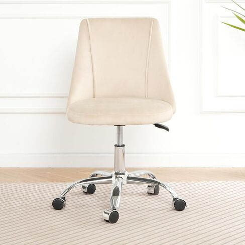 Enhance Comfort with Modern Velvet, Adjustable Height, Soft Upholstery, Sturdy Five-Claw Base, Space-Saving Design in Saudi Arabia