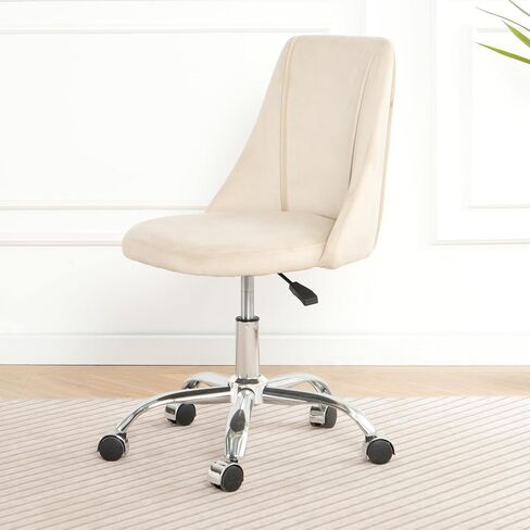Enhance Comfort with Modern Velvet, Adjustable Height, Soft Upholstery, Sturdy Five-Claw Base, Space-Saving Design in Saudi Arabia