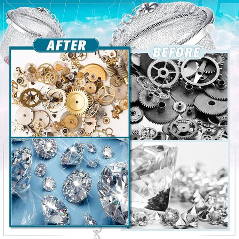 6 Pcs Jewelry Cleaner Baskets Bulk Stainless Steel Basket for Ultrasonic Jewelry Steamer Small Part and Cleaning Solution with Lock and Hook(Silver) in Saudi Arabia