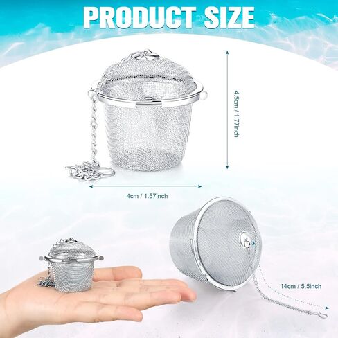 6 Pcs Jewelry Cleaner Baskets Bulk Stainless Steel Basket for Ultrasonic Jewelry Steamer Small Part and Cleaning Solution with Lock and Hook(Silver) in Saudi Arabia