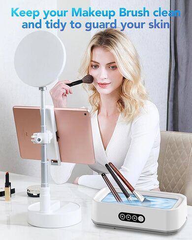 منظف ​​المجوهرات بالموجات فوق الصوتية الذكية - منظف قوي للموجات فوق الصوتية للنظارات ، والخواتم ، والساعات ، وأطقم الأسنان ، وسعة عالية من الفولاذ المقاوم للصدأ من الفولاذ المقاوم للصدأ منظف الموجات فوق الصوتية (أبيض) in Kuwait