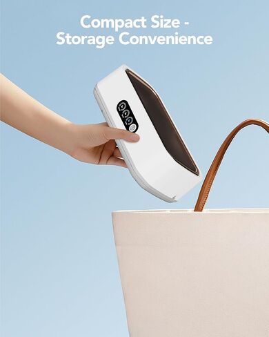 منظف ​​المجوهرات بالموجات فوق الصوتية الذكية - منظف قوي للموجات فوق الصوتية للنظارات ، والخواتم ، والساعات ، وأطقم الأسنان ، وسعة عالية من الفولاذ المقاوم للصدأ من الفولاذ المقاوم للصدأ منظف الموجات فوق الصوتية (أبيض) in Kuwait