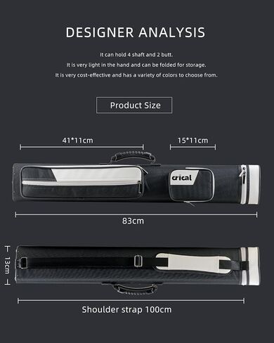 Crical Pool Cue Case 2x4 حافلة عصا البليار in Kuwait
