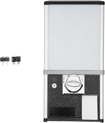 25-Cent Capsule Vending Machine, Commercial Large Capacity Gumball Machine Capsule Toys Vending Dispenser Vending Machine Classic Bubble Candy Dispenser for Game Stores, Retail Stores (White) in Saudi Arabia