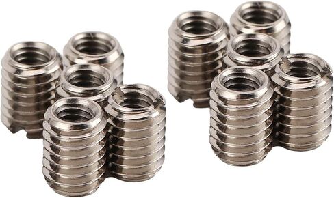Flexman 10pcs إدراج خيوط مجموعة تشكيلة ، خيط أنثى M4 x 0.7mm ذكور الخيط M6 × 1 مم من الفولاذ المقاوم للصدأ in Saudi Arabia