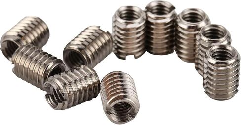 Flexman 10pcs إدراج خيوط مجموعة تشكيلة ، خيط أنثى M4 x 0.7mm ذكور الخيط M6 × 1 مم من الفولاذ المقاوم للصدأ in Saudi Arabia