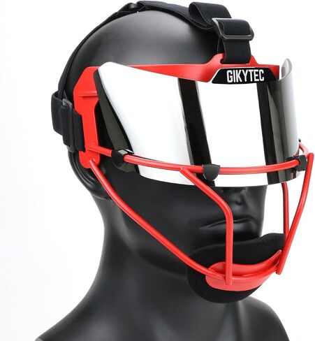 Universal Softball Visor - Softball Eye-Shield Mask - Baseball Sports Sunglasses - Face Shield in Kuwait