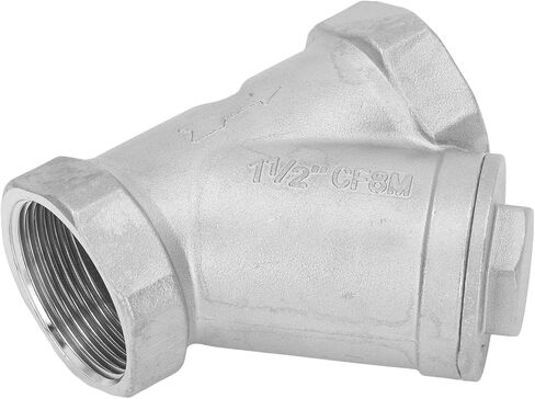 Bordstract 1 1/2 بوصة DN40 Thread Y Type Type Courser ، 304 مصفاة من الفولاذ المقاوم للصدأ Y مرشح صمام مرشح Wye Filve لزيت الماء والغاز in Saudi Arabia