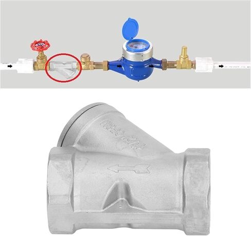 Bordstract 1 1/2 بوصة DN40 Thread Y Type Type Courser ، 304 مصفاة من الفولاذ المقاوم للصدأ Y مرشح صمام مرشح Wye Filve لزيت الماء والغاز in Saudi Arabia