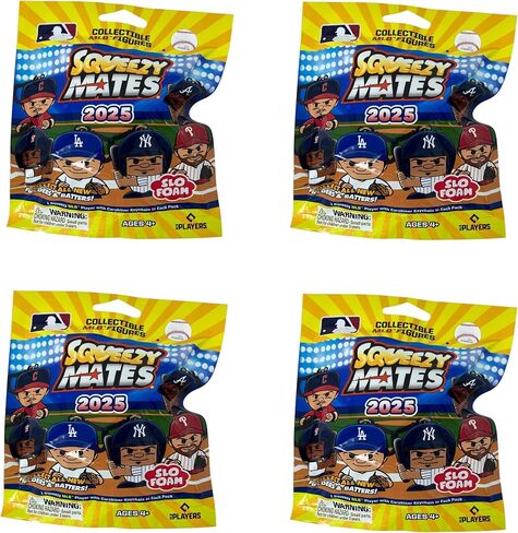 Teenymates Party Animal MLB 2025 Squeezymates Figures, Team Colors, One Size (Jumbo Squeezymates 2025 1 Capsule) in Kuwait