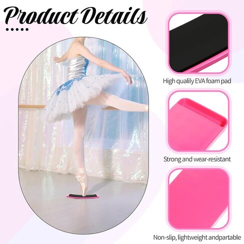 Simarro 4 Pack Figure Swating Spinner ، Transption Transply Born Figure Spinner Ice Spinner تحسين توازن pirouette الخاص بك ويتحول إلى راقصات الباليه الجليد المتزلجين لاعبي الجمباز المشجعين in Saudi Arabia