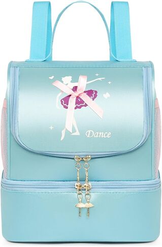 Ballet Dance Backpack with Separate Shoe Compartment,Cute Ballet Dance Backpack Tutu Dress Dance Bag (Blue) in Saudi Arabia