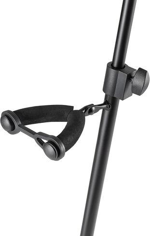 OnStage Viola/Violin Stand with Bow Holder Foldable Orchestral Strings Accessories-Head Protection Lock&Bow Hanger,Tripod Base,Height Adjustable,Padded,Steel,Nonslip Rubber Feet, Portable, Black in Saudi Arabia